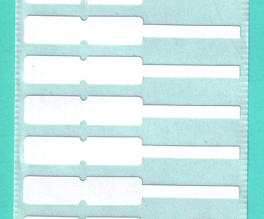 1000 sieradenlabels, ringlabels, 65x10 mm op een rol, Sterke lijm, SKU: LH-JUPE-6510-0