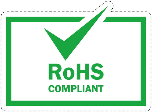100x elektrische apparaten Rohs-kentekenplaat EW-ROHS-20000