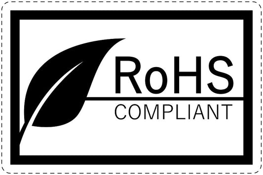 100x elektrische apparaten Rohs-kentekenplaat EW-ROHS-20100