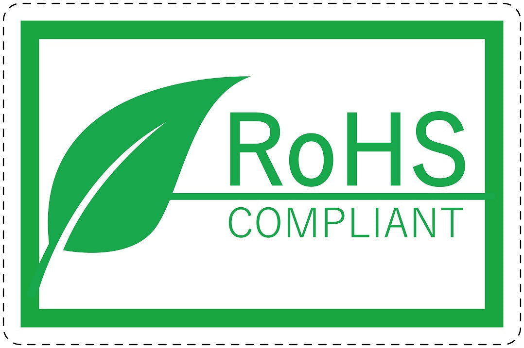 100x elektrische apparaten Rohs-kentekenplaat EW-ROHS-20100